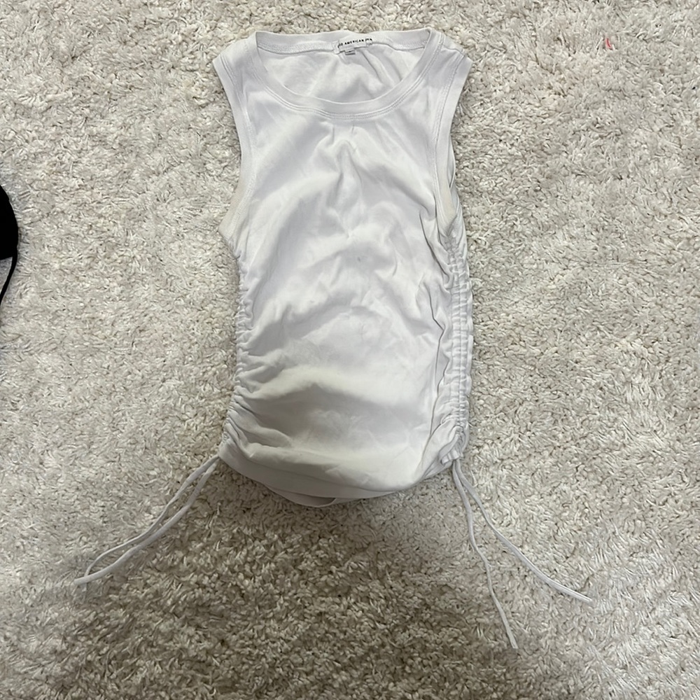 White good American tank top